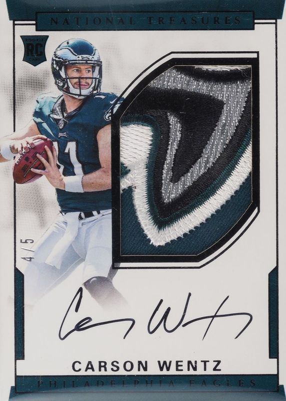 2016 National Treasures #102 Rookie Patch Auto - Black /5