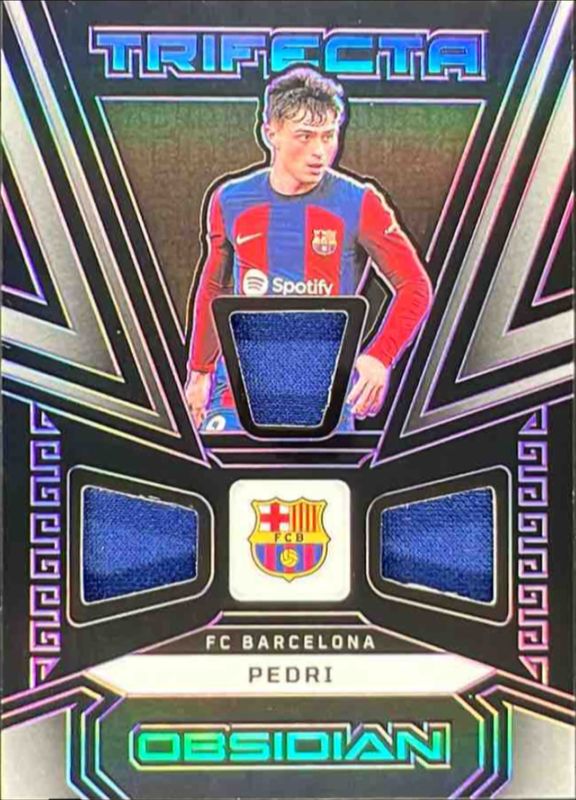 Pedri 2023 Obsidian #TM-P Trifecta Material Electric Etch - Purple /50 RAW