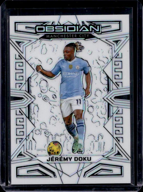Jeremy Doku 2023 Obsidian #80 Electric Etch Contra /9 RAW