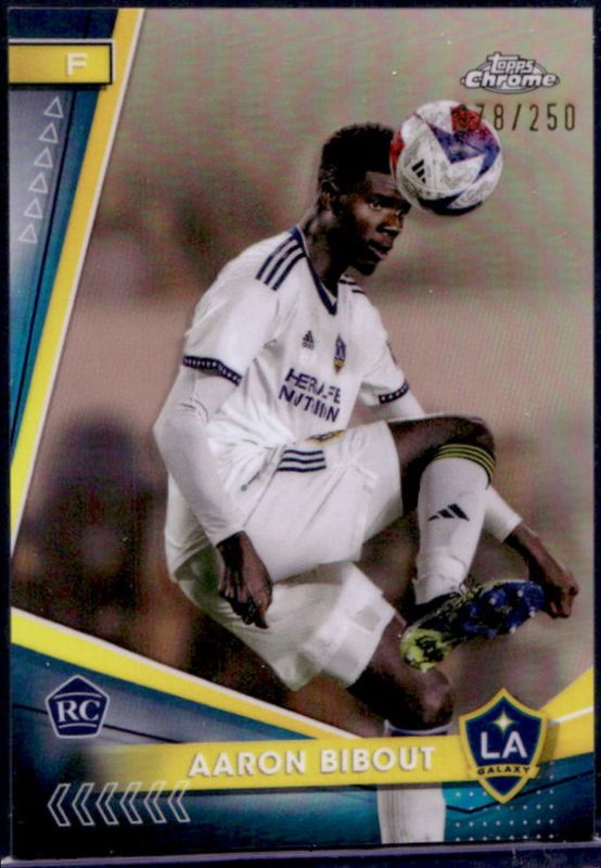 Aaron Bibout 2024 Topps Chrome MLS #182 Rose Gold Refractor /250 RAW