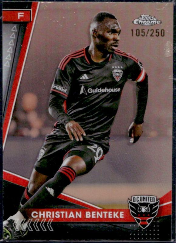 Christian Benteke 2024 Topps Chrome MLS #45 Rose Gold Refractor /250 RAW