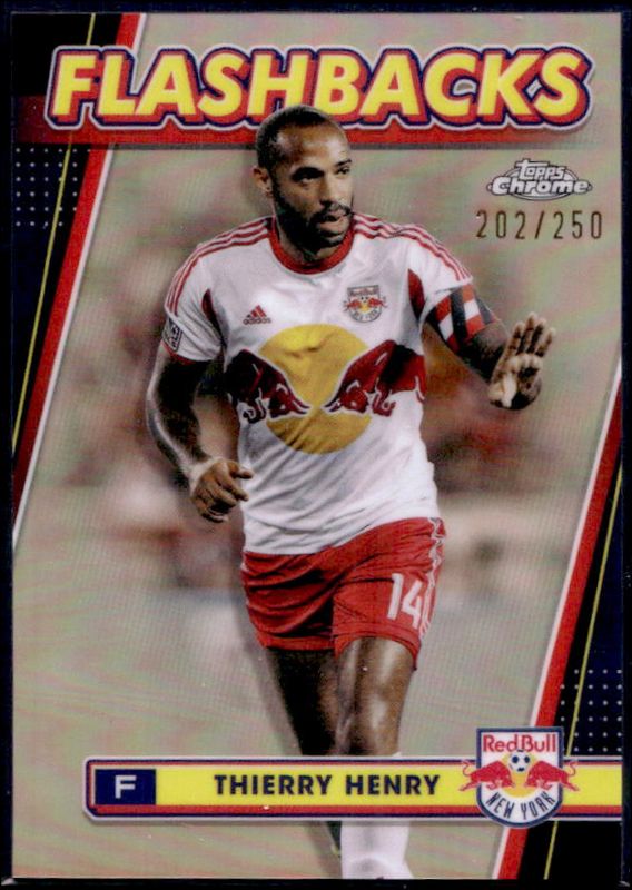 Thierry Henry 2024 Topps Chrome MLS #14 Rose Gold Refractor /250 RAW