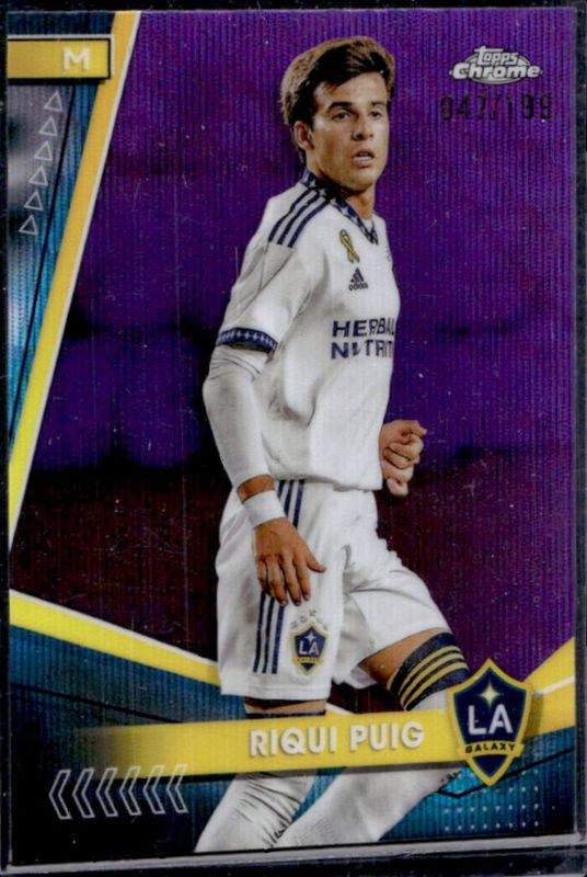Riqui Puig 2024 Topps Chrome MLS #6 Purple Wave Refractor /199 RAW
