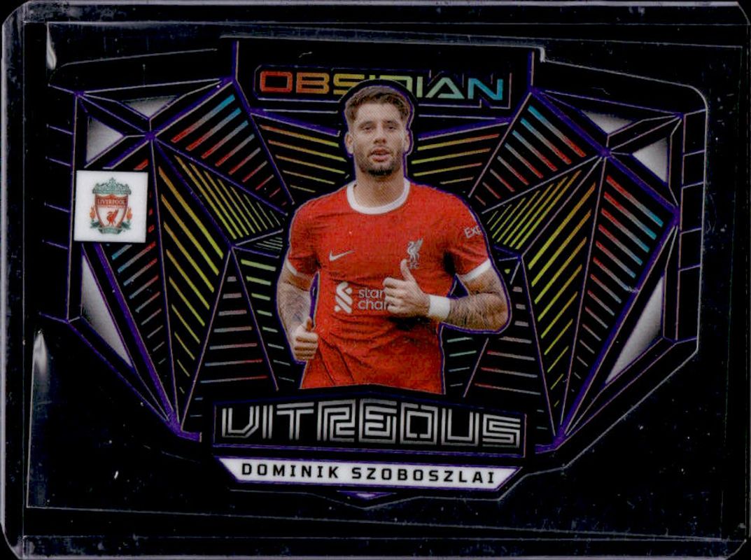 Dominik Szoboszlai 2023 Obsidian #7 Vitreous Electric Etch - Purple /49 RAW