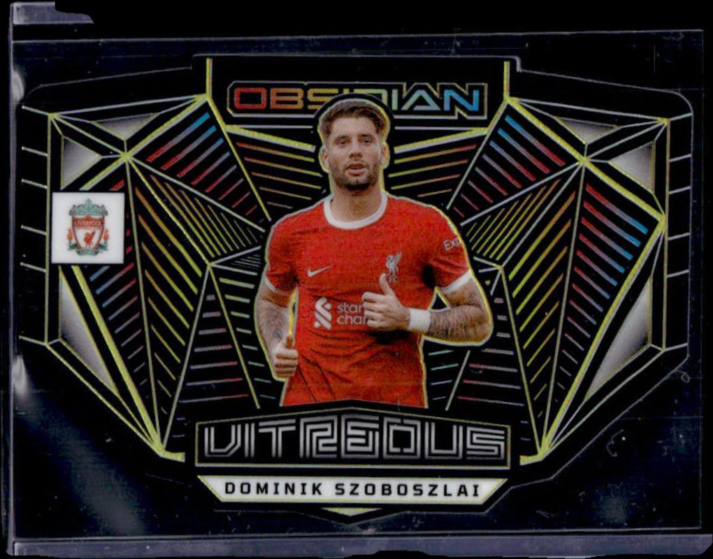 Dominik Szoboszlai 2023 Obsidian #7 Vitreous Electric Etch - Yellow /10 RAW