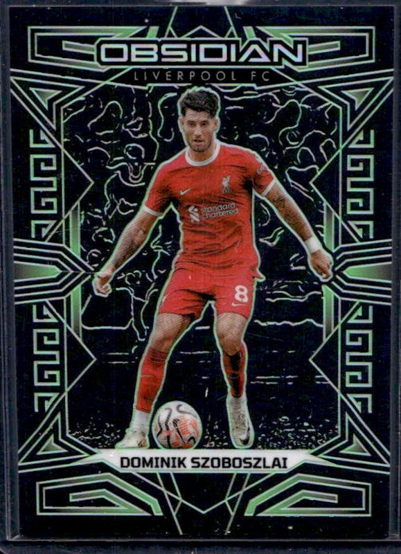 Dominik Szoboszlai 2023 Obsidian #63 Electric Etch Green /5 RAW