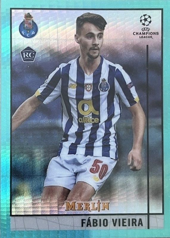 2020 Topps Merlin Chrome UEFA Champions League #40 Aqua Prism Refractor