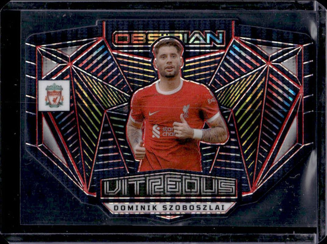 Dominik Szoboszlai 2023 Obsidian #7 Vitreous - Electric Etch Red Pulsar /75 RAW