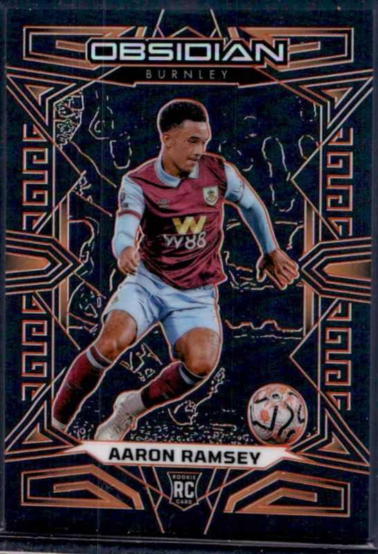 Aaron Ramsey 2023 Obsidian #28 Electric Etch Orange /40 RAW