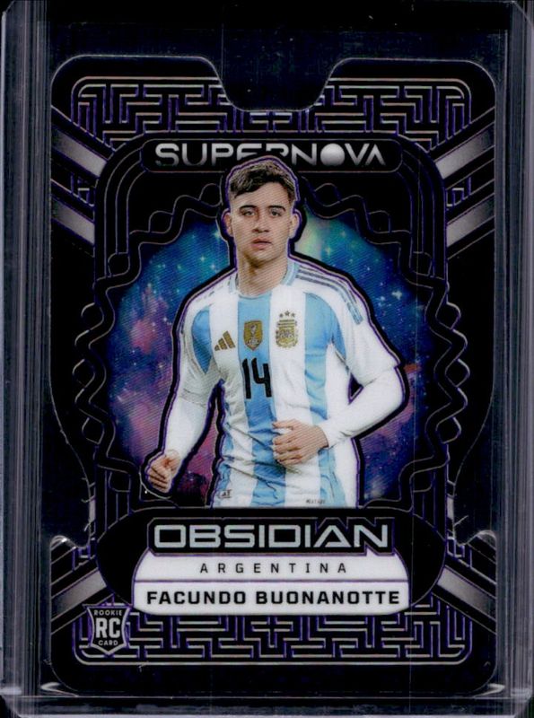 Facundo Buonanotte 2023 Obsidian #10 Supernova Electric Etch - Purple /49 Rookie RAW