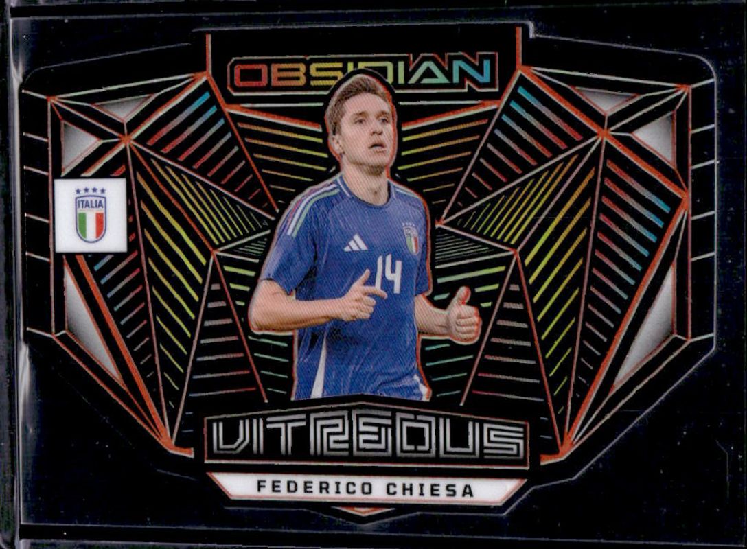 Federico Chiesa 2023 Obsidian #17 Vitreous - Electric Etch Orange /99 RAW