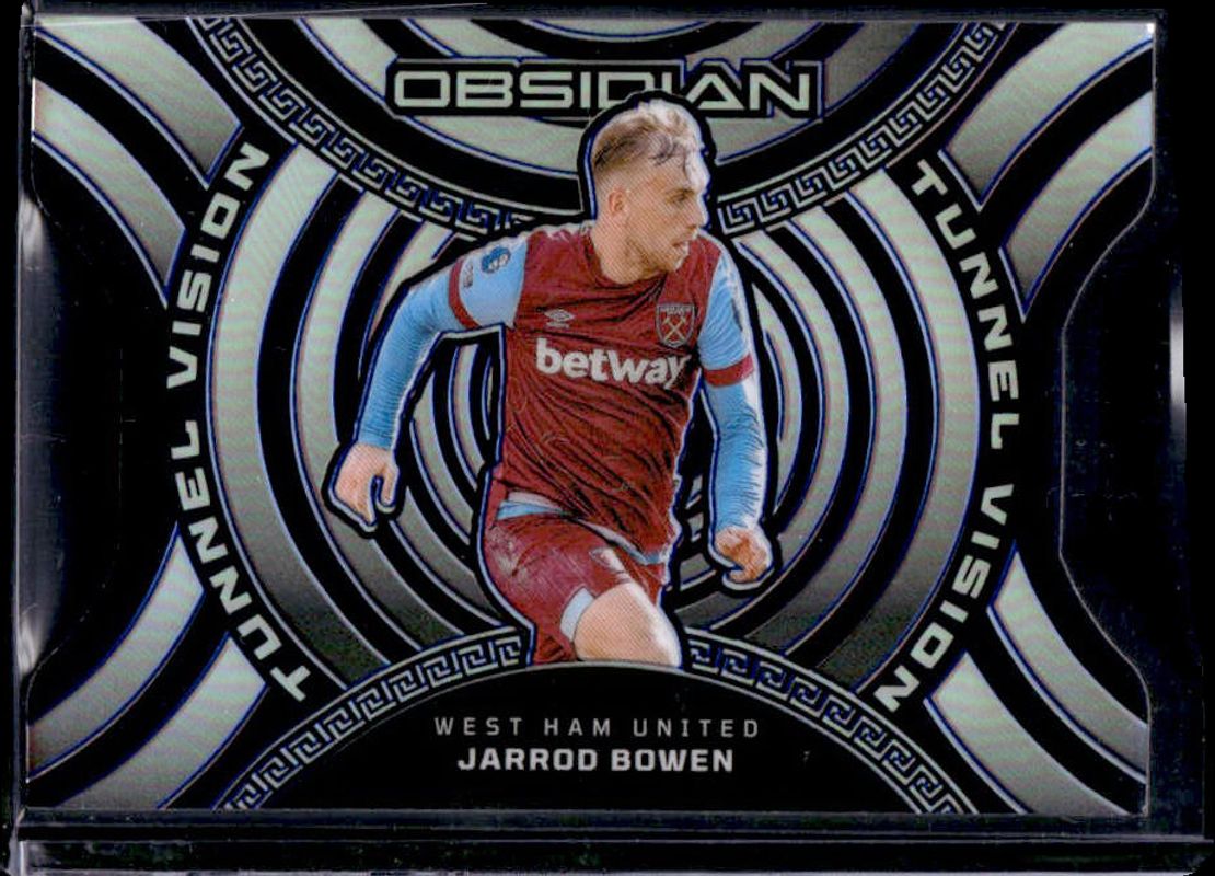 Jarrod Bowen 2023 Obsidian #11 Tunnel Vision - Electric Etch Blue /30 RAW
