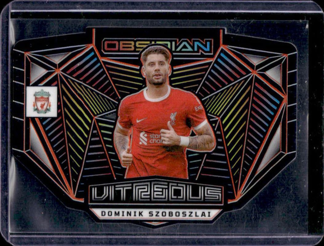 Dominik Szoboszlai 2023 Obsidian #7 Vitreous - Electric Etch Orange /99 RAW
