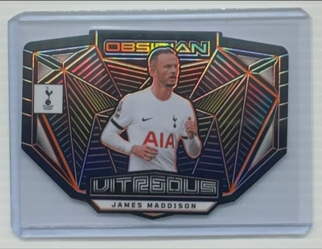 James Maddison 2023 Obsidian #11 Vitreous - Electric Etch Orange /99 RAW
