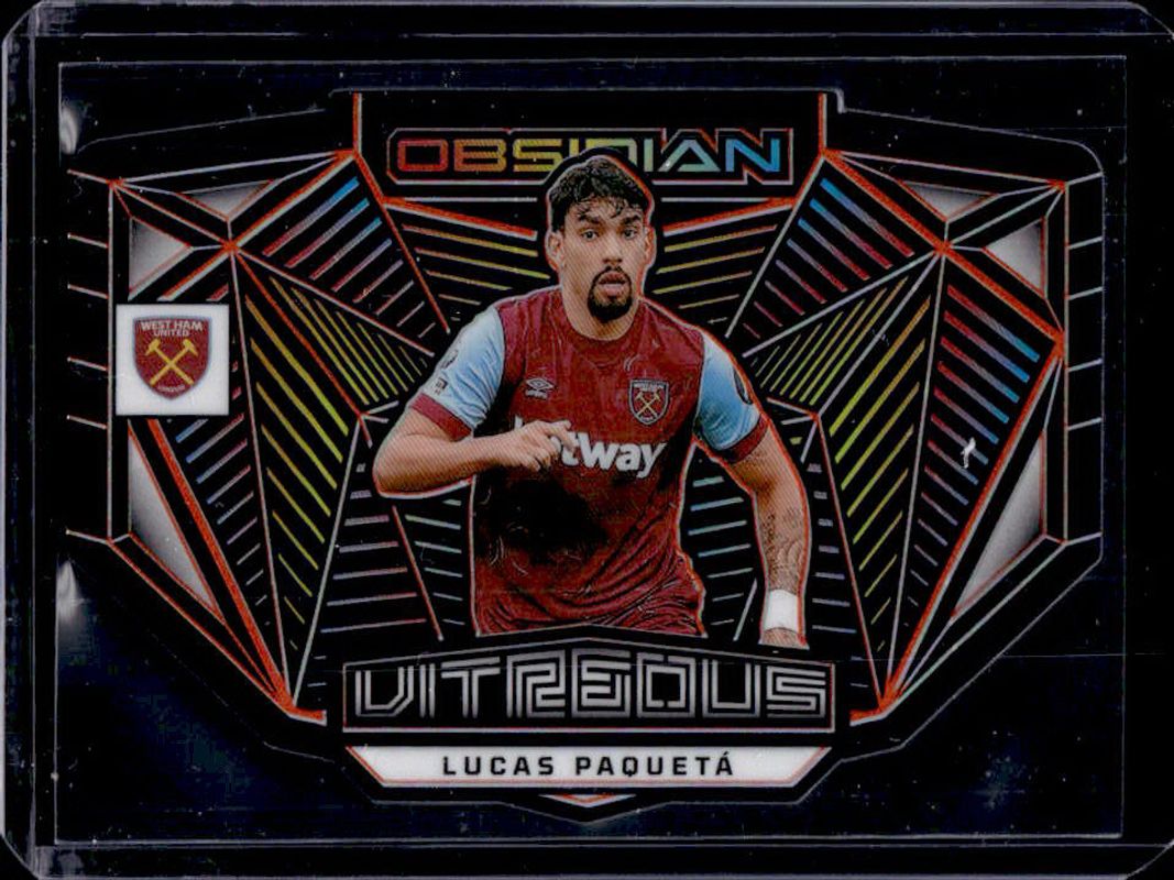Lucas Paqueta 2023 Obsidian #12 Vitreous - Electric Etch Orange /99 RAW