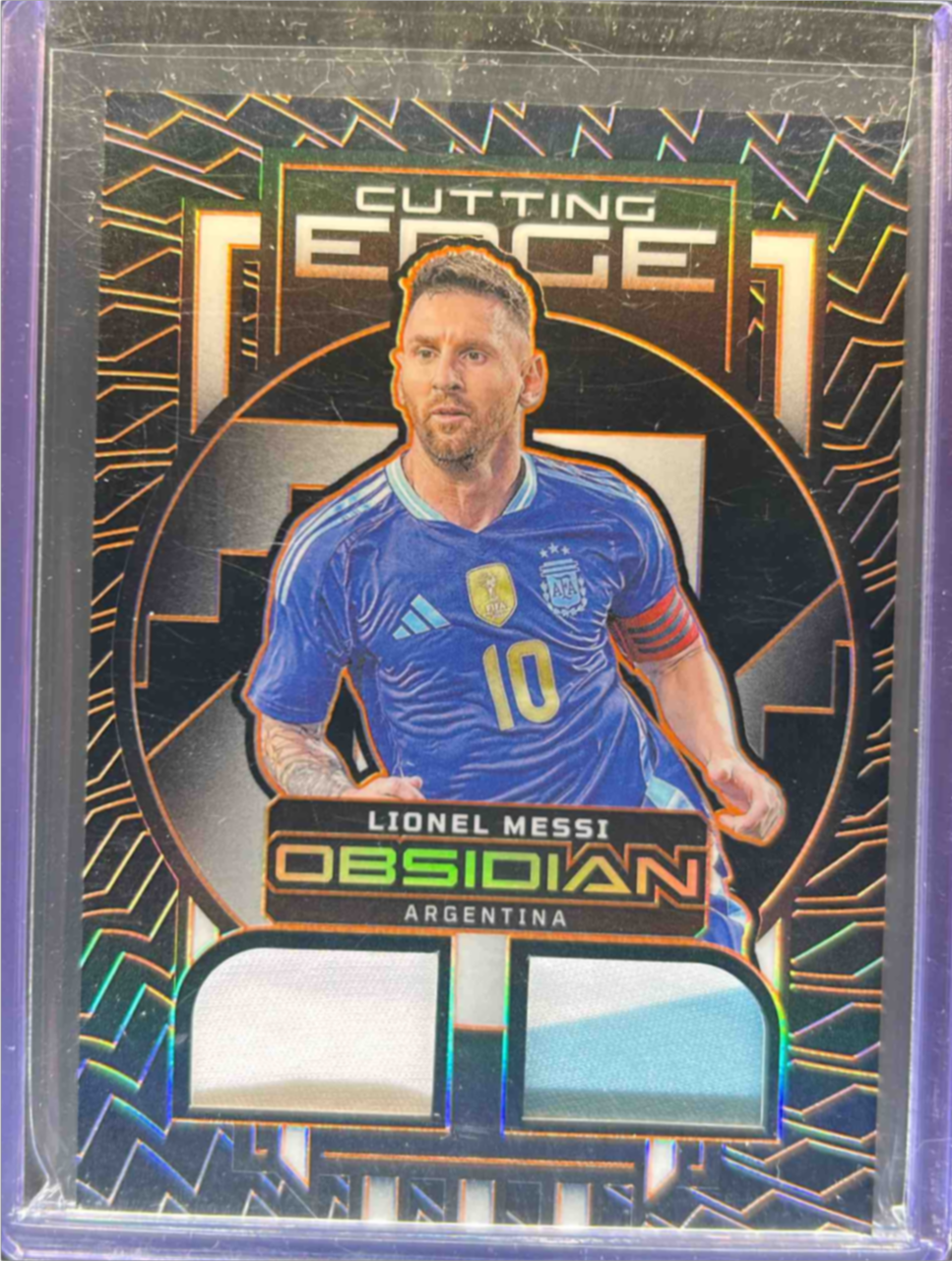 Lionel Messi 2023 Obsidian #CE-LM Cutting Edge - Electric Etch