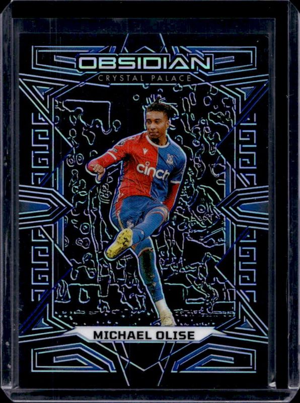 Michael Olise 2023 Obsidian #46 Electric Etch Blue /20 RAW