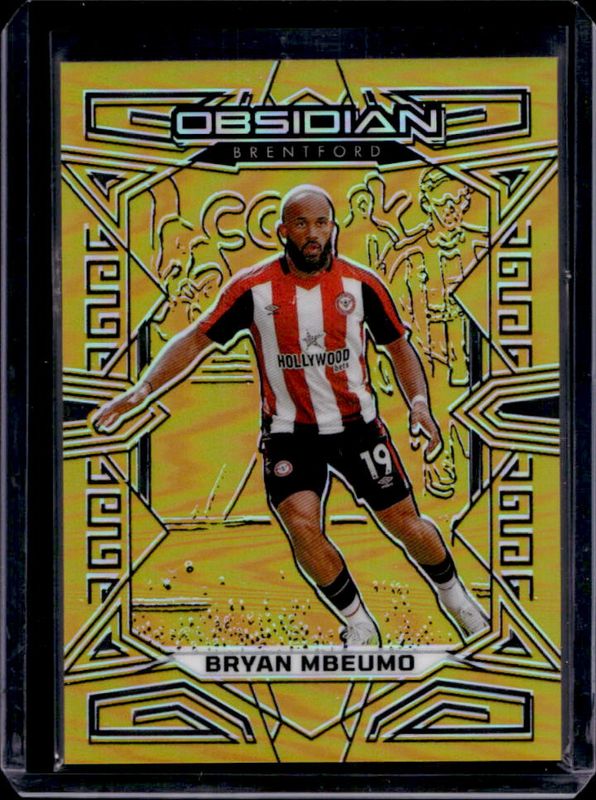 Bryan Mbeumo 2023 Obsidian #17 Electric Etch Gold Flood /10 RAW
