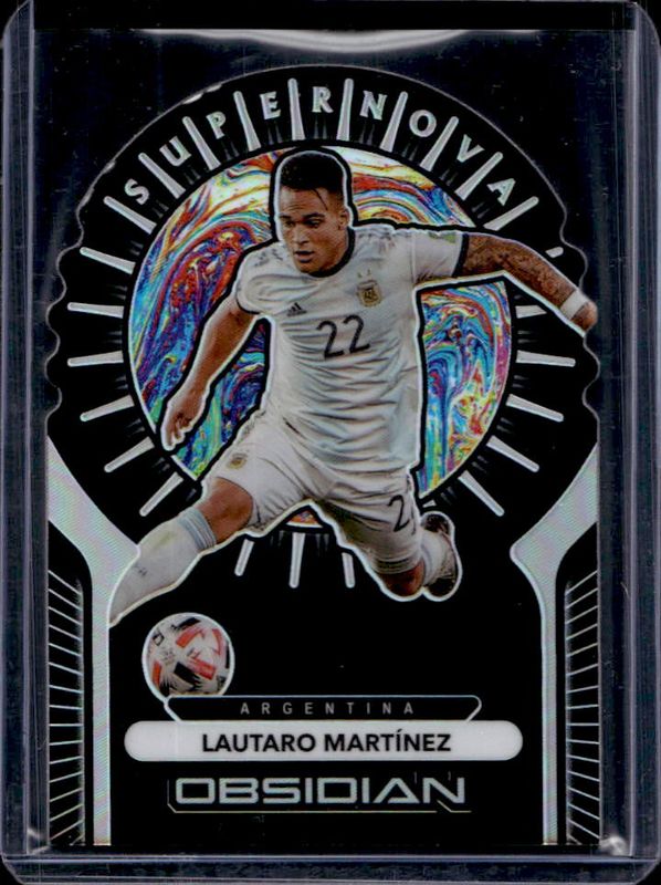Lautaro Martinez 2021 Obsidian #3 Tunnel Vision /99 RAW