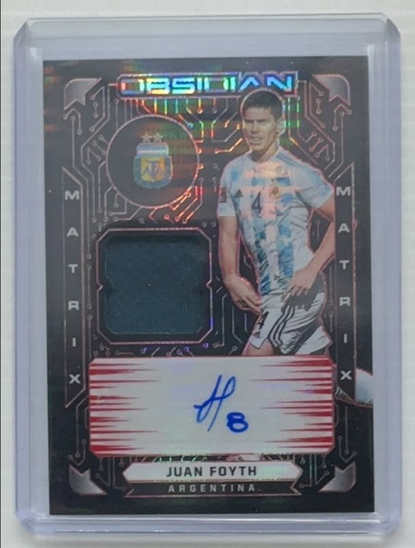 2021 Obsidian #MM-JF Matrix Material Autographs - Electric Etch Red Pulsar /1