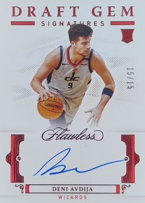 2020 Flawless #DG-DAV Draft Gem Signatures - Ruby /15
