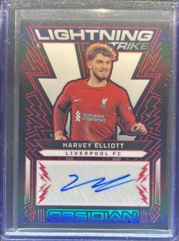 2022 Obsidian #LS-HEL Lightning Strike Autographs Electric Etch - Red /25