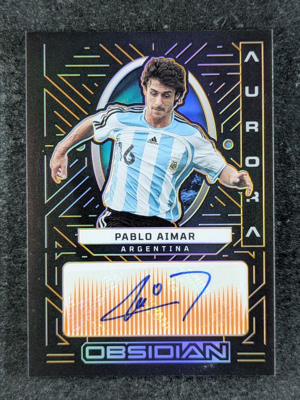 2022 Obsidian #AA-PAI Aurora Autographs - Electric Etch Orange /75