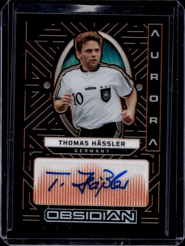 2022 Obsidian #AA-THA Aurora Autographs - Electric Etch Orange /75