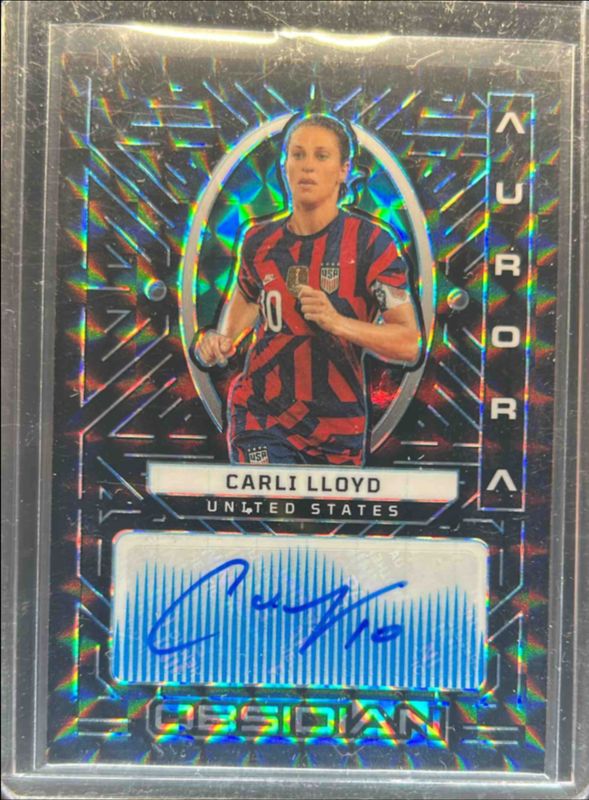 2022 Obsidian #AA-CL Aurora Autographs - Electric Etch Blue Finite /1