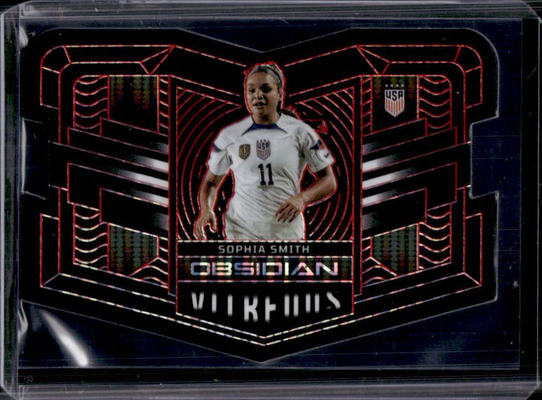 Sophia Smith 2022 Obsidian #20 Vitreous - Electric Etch Red Pulsar /30 RAW