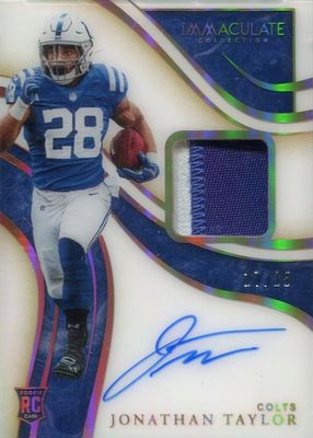 2020 Immaculate #ISP10 Immaculate Rookie Signature Patches - Gold /25