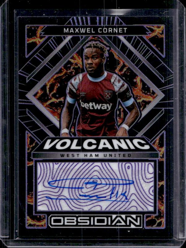 Maxwel Cornet 2022 Obsidian #VS-MCT Volcanic Signatures - Electric Etch Purple /50 RAW