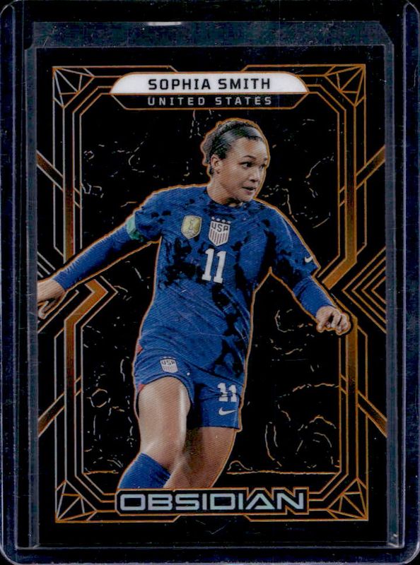 Sophia Smith 2022 Obsidian #181 Electric Etch Orange /40 RAW