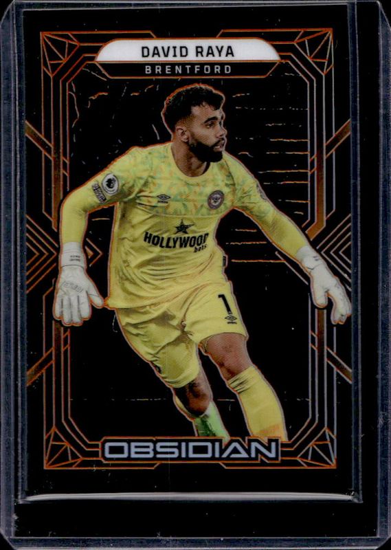 David Raya 2022 Obsidian #20 Electric Etch Orange /40 RAW