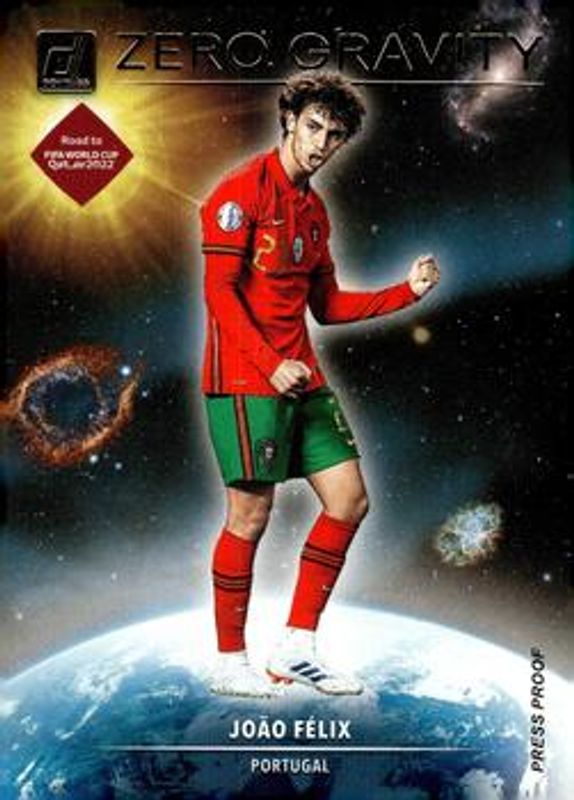 Joao Felix 2021 Donruss #12 Zero Gravity Press Proof RAW