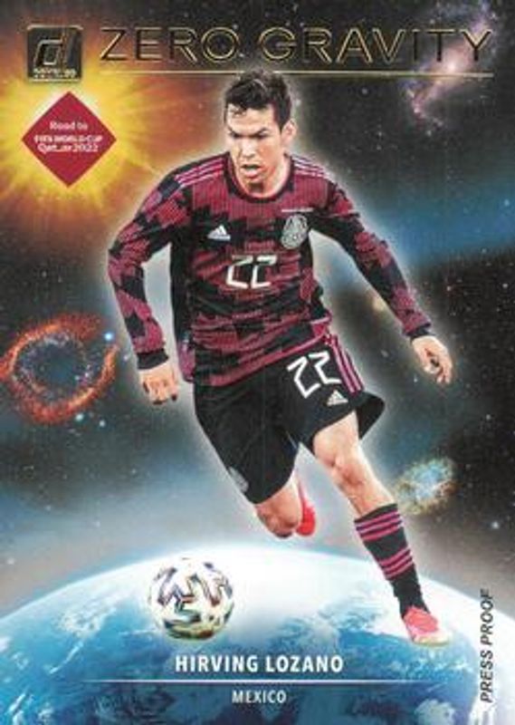 Hirving Lozano 2021 Donruss #11 Zero Gravity Press Proof RAW