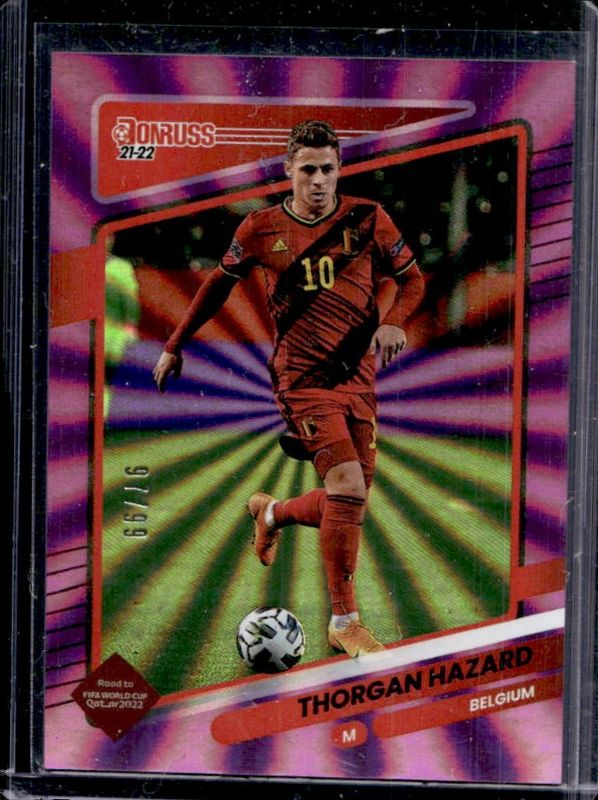 Thorgan Hazard 2021 Donruss #15 Holo Purple Laser /99 RAW