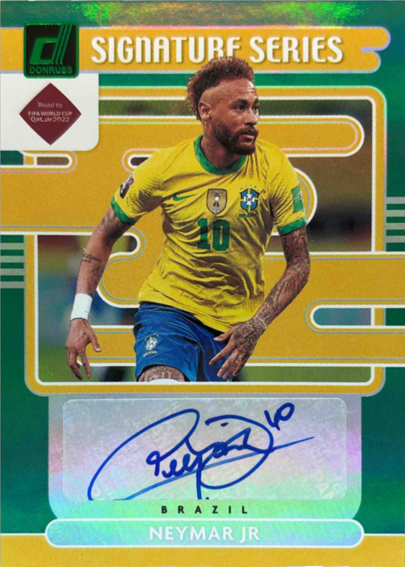 Neymar Jr. 2021 Donruss #SS-NJR Signatures Series - Green Price