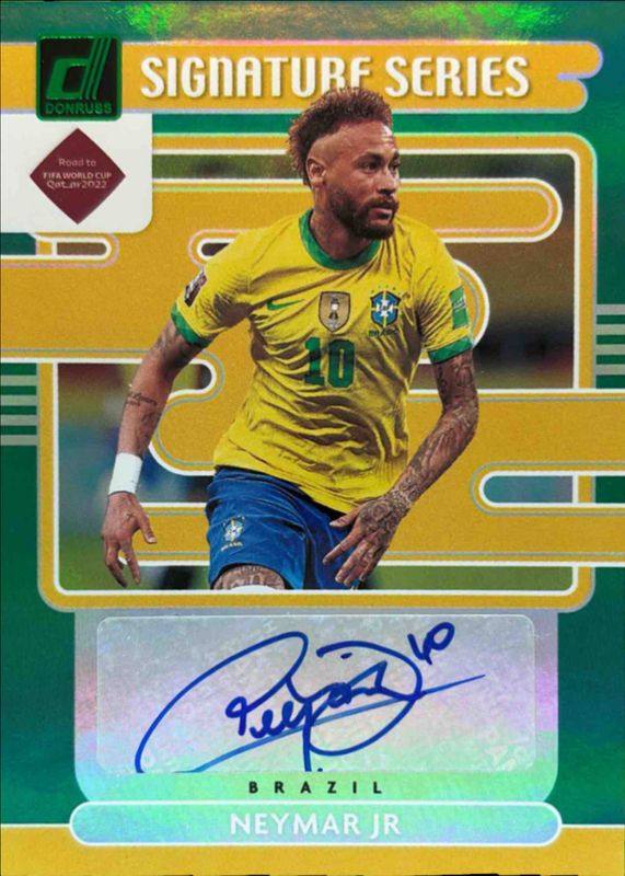 Neymar Jr. 2021 Donruss #SS-NJR Signatures Series - Green RAW