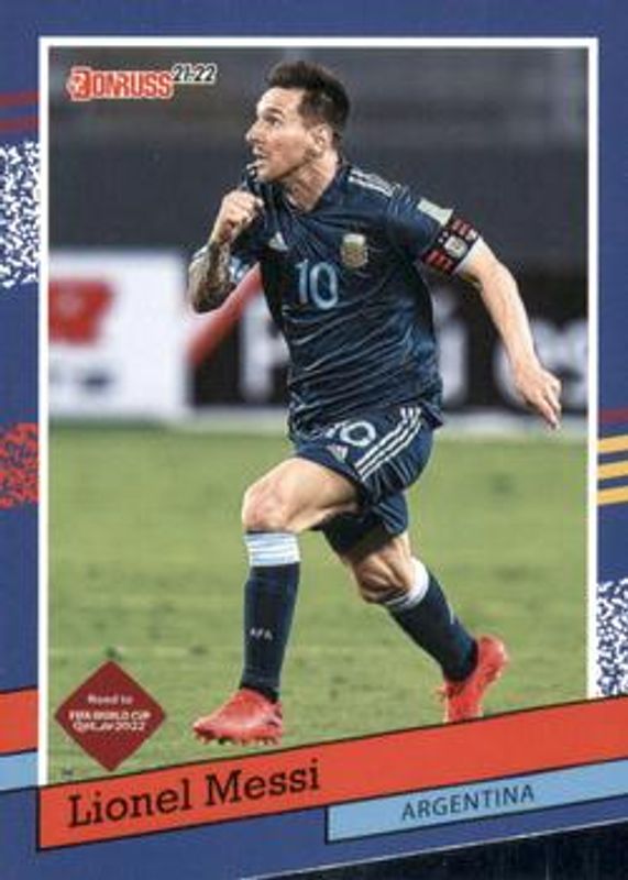 Lionel Messi 2021 Donruss #10 1991 Donruss Tribute RAW