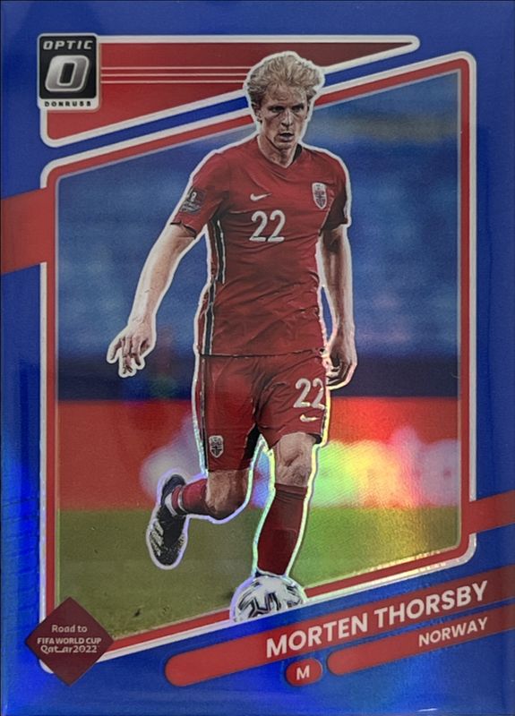 Morten Thorsby 2021 Donruss #105 Optic - Blue /99 RAW