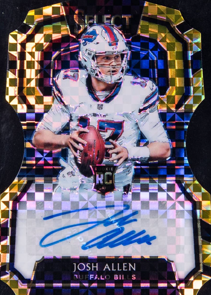 Josh Allen 2018 Select #RS-JA Rookie Signatures - Gold Die-Cut /10 ...