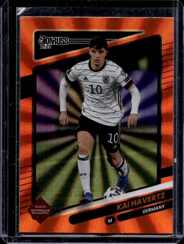 Kai Havertz 2021 Donruss #67 Holo Orange Laser RAW