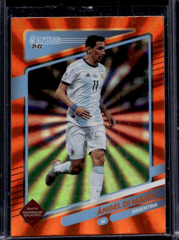 Angel Di Maria 2021 Donruss #8 Holo Orange Laser RAW