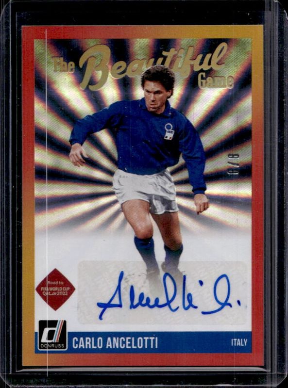2021 Donruss #BG-CA Beautiful Game Autographs Red & Gold - Laser /8