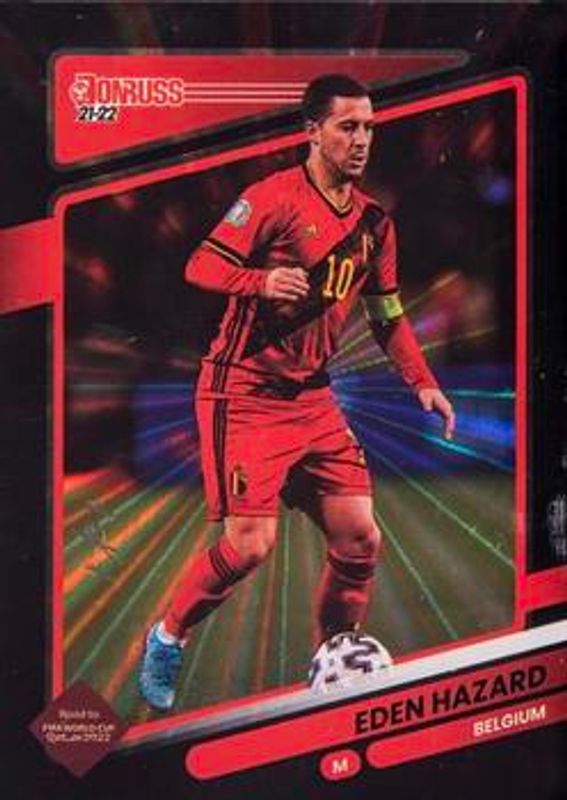 Eden Hazard 2021 Donruss #10 Holo Black Laser /1 RAW