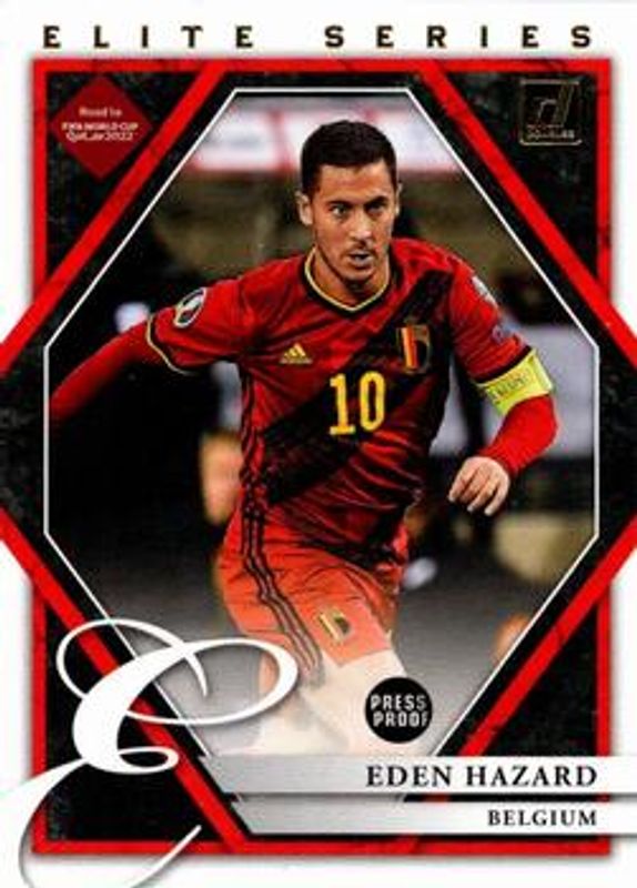 Eden Hazard 2021 Donruss #4 Elite Series Press Proof RAW