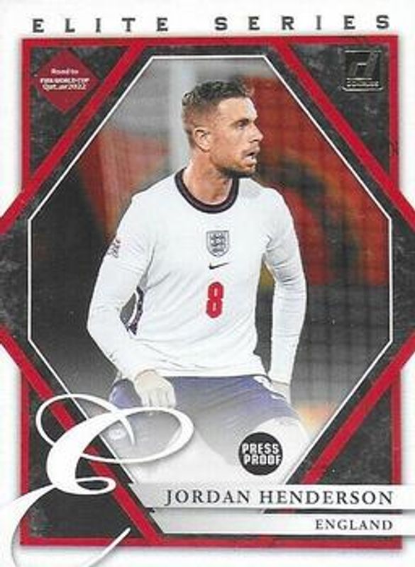 Jordan Henderson 2021 Donruss #16 Elite Series Press Proof RAW