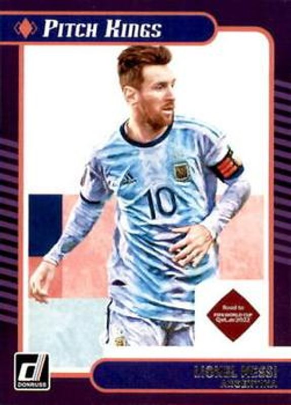 Lionel Messi 2021 Donruss #10 Pitch Kings RAW