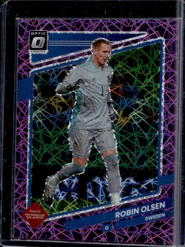 Robin Olsen 2021 Donruss #156 Optic - Purple Velocity /99 RAW